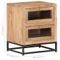 vidaXL Mesita de noche de madera maciza de acacia 40x30x50 cm vidaXL Mesita de noche de madera maciza de acacia 40x30x50 cm