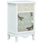 vidaXL Mesita de noche de MDF blanca y gris 40x30x62 cm vidaXL Mesita de noche de MDF blanca y gris 40x30x62 cm