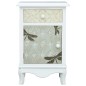 vidaXL Mesita de noche de MDF blanca y gris 40x30x62 cm vidaXL Mesita de noche de MDF blanca y gris 40x30x62 cm