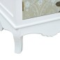 vidaXL Mesita de noche de MDF blanca y gris 40x30x62 cm vidaXL Mesita de noche de MDF blanca y gris 40x30x62 cm
