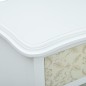 vidaXL Mesita de noche de MDF blanca y gris 40x30x62 cm vidaXL Mesita de noche de MDF blanca y gris 40x30x62 cm