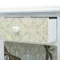 vidaXL Mesita de noche de MDF blanca y gris 40x30x62 cm vidaXL Mesita de noche de MDF blanca y gris 40x30x62 cm