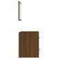 vidaXL Armario de baño con espejo marrón roble 41x38,5x48 cm vidaXL Armario de baño con espejo marrón roble 41x38,5x48 cm