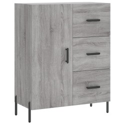 vidaXL Aparador de madera de ingeniería gris Sonoma 69,5x34x90 cm