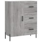 vidaXL Aparador de madera de ingeniería gris Sonoma 69,5x34x90 cm
