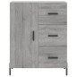 vidaXL Aparador de madera de ingeniería gris Sonoma 69,5x34x90 cm