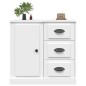 vidaXL Aparador de madera contrachapada blanco 70x35,5x67,5 cm vidaXL Aparador de madera contrachapada blanco 70x35,5x67,5 cm