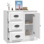 vidaXL Aparador de madera contrachapada blanco 70x35,5x67,5 cm vidaXL Aparador de madera contrachapada blanco 70x35,5x67,5 cm