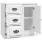 vidaXL Aparador de madera contrachapada blanco 70x35,5x67,5 cm vidaXL Aparador de madera contrachapada blanco 70x35,5x67,5 cm