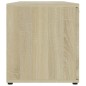 vidaXL Mueble de TV madera contrachapada color roble 120x34x37 cm