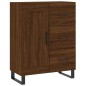 vidaXL Aparador de madera de ingeniería marrón roble 69,5x34x90 cm vidaXL Aparador de madera de ingeniería marrón roble 69,5x34x90 cm