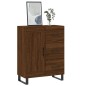 vidaXL Aparador de madera de ingeniería marrón roble 69,5x34x90 cm vidaXL Aparador de madera de ingeniería marrón roble 69,5x34x90 cm