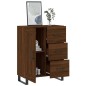 vidaXL Aparador de madera de ingeniería marrón roble 69,5x34x90 cm vidaXL Aparador de madera de ingeniería marrón roble 69,5x34x90 cm