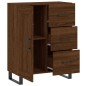 vidaXL Aparador de madera de ingeniería marrón roble 69,5x34x90 cm vidaXL Aparador de madera de ingeniería marrón roble 69,5x34x90 cm