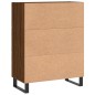 vidaXL Aparador de madera de ingeniería marrón roble 69,5x34x90 cm vidaXL Aparador de madera de ingeniería marrón roble 69,5x34x90 cm