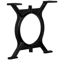 vidaXL Patas de mesa de comedor en O hierro fundido 2 unidades