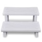 vidaXL Escalones para bañera de hidromasaje blanco vidaXL Escalones para bañera de hidromasaje blanco