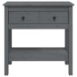 vidaXL Mesa consola de madera maciza de pino gris 75x35x75 cm vidaXL Mesa consola de madera maciza de pino gris 75x35x75 cm