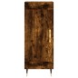 vidaXL Aparador madera de ingeniería roble ahumado 34,5x34x90 cm vidaXL Aparador madera de ingeniería roble ahumado 34,5x34x90 cm