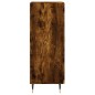 vidaXL Aparador madera de ingeniería roble ahumado 34,5x34x90 cm vidaXL Aparador madera de ingeniería roble ahumado 34,5x34x90 cm