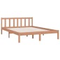 vidaXL Estructura cama madera maciza marrón miel King Size 150x200 cm vidaXL Estructura cama madera maciza marrón miel King Size 150x200 cm