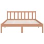 vidaXL Estructura cama madera maciza marrón miel King Size 150x200 cm vidaXL Estructura cama madera maciza marrón miel King Size 150x200 cm