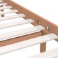 vidaXL Estructura cama madera maciza marrón miel King Size 150x200 cm vidaXL Estructura cama madera maciza marrón miel King Size 150x200 cm