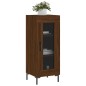 vidaXL Aparador madera de ingeniería marrón roble 34,5x34x90 cm vidaXL Aparador madera de ingeniería marrón roble 34,5x34x90 cm
