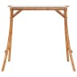 vidaXL Estructura columpio y techo crema madera curvada acabado teca vidaXL Estructura columpio y techo crema madera curvada acabado teca