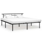 vidaXL Estructura de cama de metal negro 200x200 cm vidaXL Estructura de cama de metal negro 200x200 cm