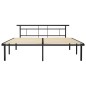 vidaXL Estructura de cama de metal negro 200x200 cm vidaXL Estructura de cama de metal negro 200x200 cm