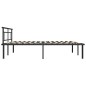 vidaXL Estructura de cama de metal negro 200x200 cm vidaXL Estructura de cama de metal negro 200x200 cm