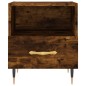 vidaXL Mesita noche 2 uds madera ingeniería roble ahumado 40x35x47,5cm vidaXL Mesita noche 2 uds madera ingeniería roble ahumado 40x35x47,5cm