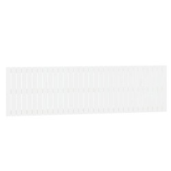 vidaXL Cabecero de cama pared madera maciza pino blanco 204x3x60 cm