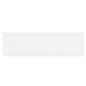 vidaXL Cabecero de cama pared madera maciza pino blanco 204x3x60 cm