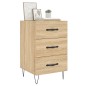 vidaXL Mesita de noche madera de ingeniería roble Sonoma 40x40x66 cm vidaXL Mesita de noche madera de ingeniería roble Sonoma 40x40x66 cm