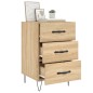 vidaXL Mesita de noche madera de ingeniería roble Sonoma 40x40x66 cm vidaXL Mesita de noche madera de ingeniería roble Sonoma 40x40x66 cm