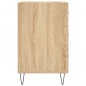 vidaXL Mesita de noche madera de ingeniería roble Sonoma 40x40x66 cm vidaXL Mesita de noche madera de ingeniería roble Sonoma 40x40x66 cm