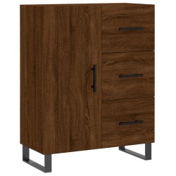 vidaXL Aparador de madera de ingeniería marrón roble 69,5x34x90 cm