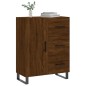 vidaXL Aparador de madera de ingeniería marrón roble 69,5x34x90 cm vidaXL Aparador de madera de ingeniería marrón roble 69,5x34x90 cm