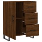 vidaXL Aparador de madera de ingeniería marrón roble 69,5x34x90 cm vidaXL Aparador de madera de ingeniería marrón roble 69,5x34x90 cm