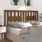 vidaXL Cabecero madera maciza de pino marrón miel 126x4x100 cm vidaXL Cabecero madera maciza de pino marrón miel 126x4x100 cm
