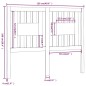 vidaXL Cabecero madera maciza de pino marrón miel 126x4x100 cm vidaXL Cabecero madera maciza de pino marrón miel 126x4x100 cm