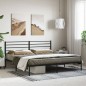vidaXL Estructura de cama con cabecero metal negro 180x200 cm vidaXL Estructura de cama con cabecero metal negro 180x200 cm
