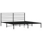 vidaXL Estructura de cama con cabecero metal negro 180x200 cm vidaXL Estructura de cama con cabecero metal negro 180x200 cm