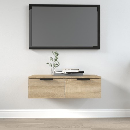 vidaXL Armario de pared madera contrachapada roble Sonoma 68x30x20 cm