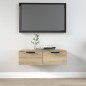 vidaXL Armario de pared madera contrachapada roble Sonoma 68x30x20 cm vidaXL Armario de pared madera contrachapada roble Sonoma 68x30x20 cm