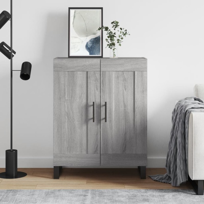 vidaXL Aparador de madera de ingeniería gris Sonoma 69,5x34x90 cm vidaXL Aparador de madera de ingeniería gris Sonoma 69,5x34x90 cm