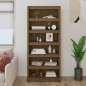 vidaXL Estantería madera maciza de pino marrón miel 80x35x183 cm vidaXL Estantería madera maciza de pino marrón miel 80x35x183 cm