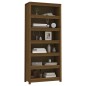 vidaXL Estantería madera maciza de pino marrón miel 80x35x183 cm vidaXL Estantería madera maciza de pino marrón miel 80x35x183 cm